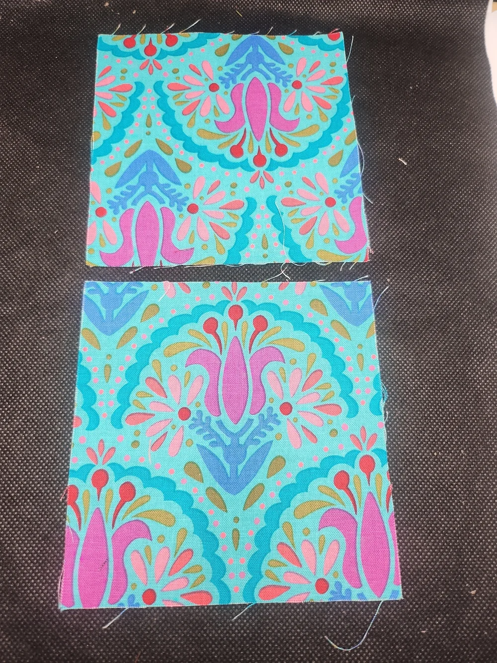2 4.75 inch precut cotton fabric squares